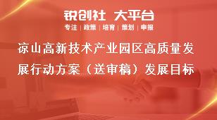 涼山高新技術(shù)產(chǎn)業(yè)園區(qū)高質(zhì)量發(fā)展行動方案（送審稿）發(fā)展目標獎補政策
