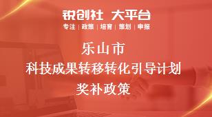 樂(lè)山市科技成果轉(zhuǎn)移轉(zhuǎn)化引導(dǎo)計(jì)劃相關(guān)配套獎(jiǎng)補(bǔ)政策