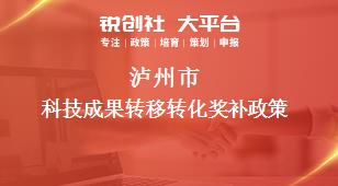 瀘州市科技成果轉(zhuǎn)移轉(zhuǎn)化相關(guān)配套獎補(bǔ)政策