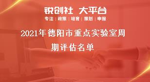 2021年德陽市重點(diǎn)實(shí)驗(yàn)室周期評估名單獎(jiǎng)補(bǔ)政策