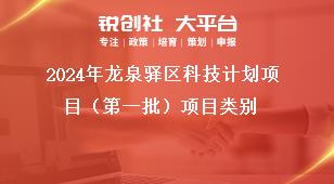 2024年龍泉驛區(qū)科技計劃項目（第一批）項目類別獎補政策