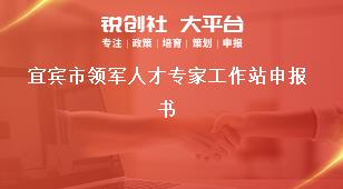 宜賓市領(lǐng)軍人才專(zhuān)家工作站申報(bào)書(shū)獎(jiǎng)補(bǔ)政策